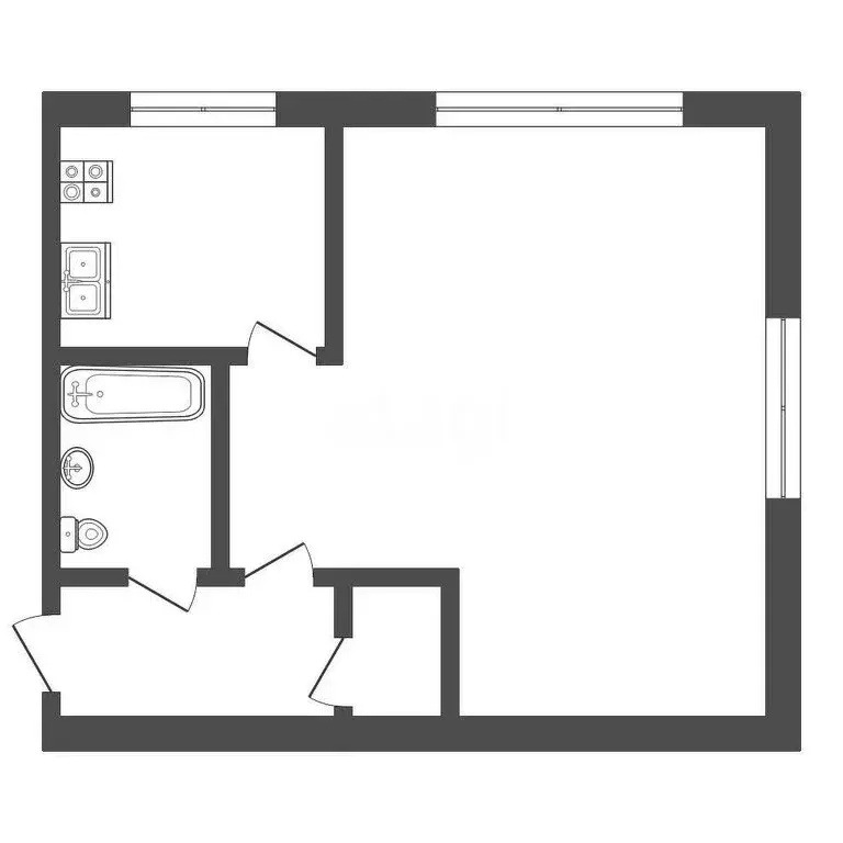 1-комнатная квартира: Тольятти, улица Александра Кудашева, 96 (31 м) - Фото 0