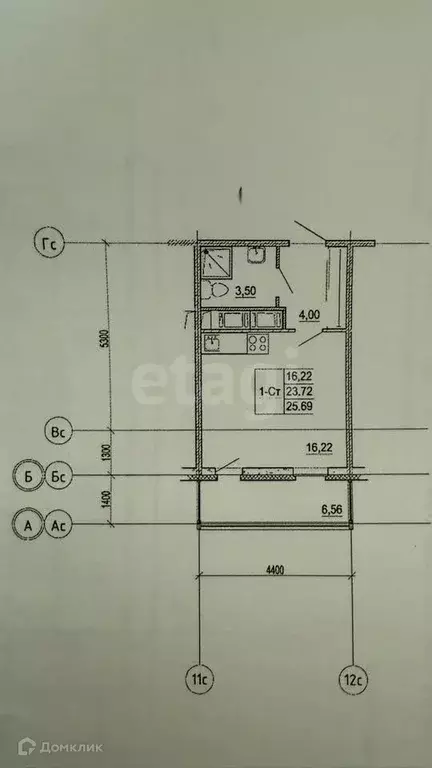 Продаётся квартира-студия, 25.7 м - Фото 1