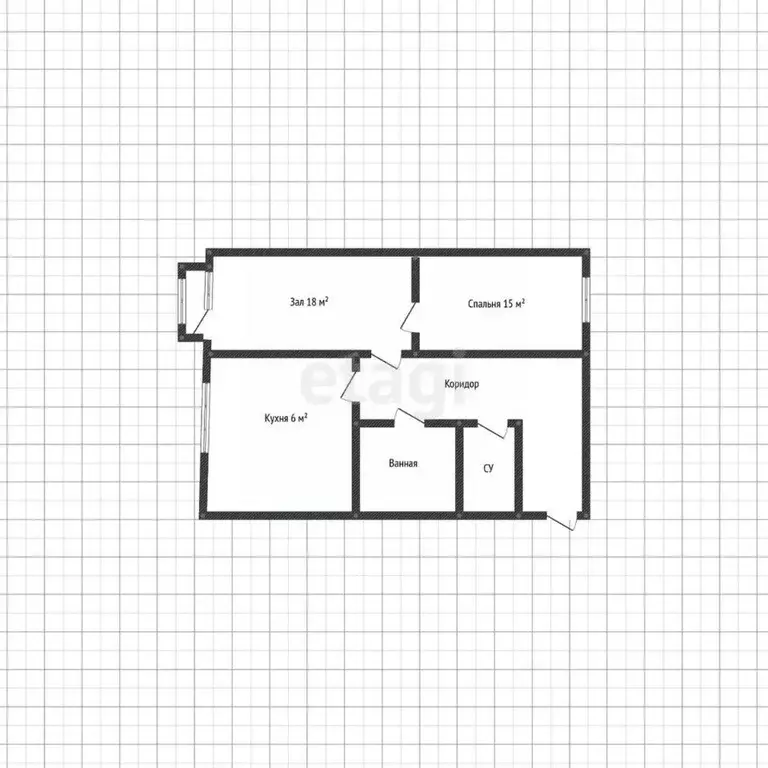 2-к кв. Адыгея, Майкоп ул. Свободы, 413Б (43.9 м) - Фото 2