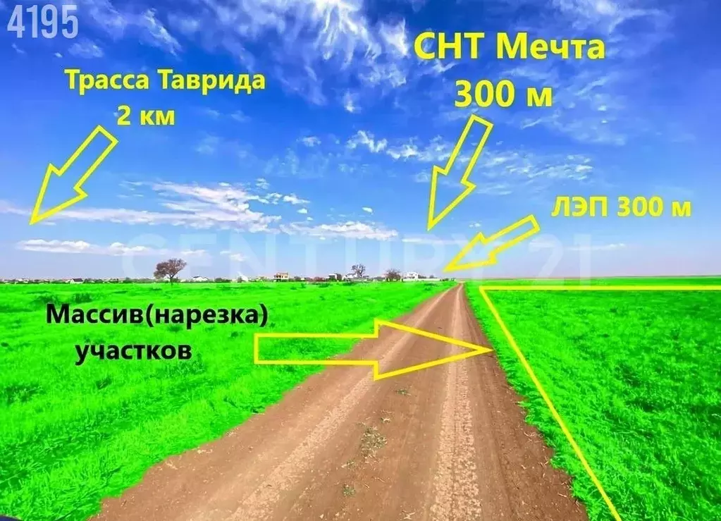 Участок в Крым, Сакский район, Суворовское с/пос, Мечта СНТ ул. ... - Фото 2