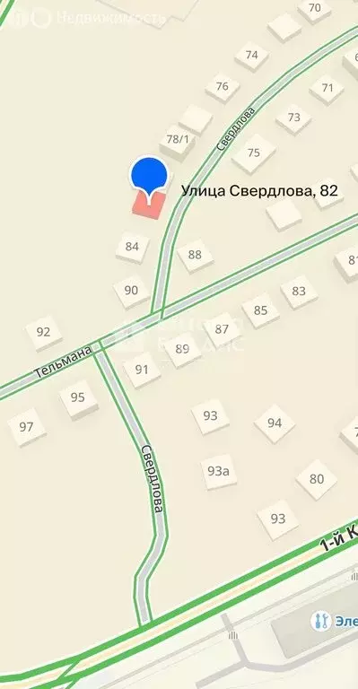 Участок в Омск, микрорайон Порт-Артур, улица Свердлова, 82 (4 м) - Фото 1