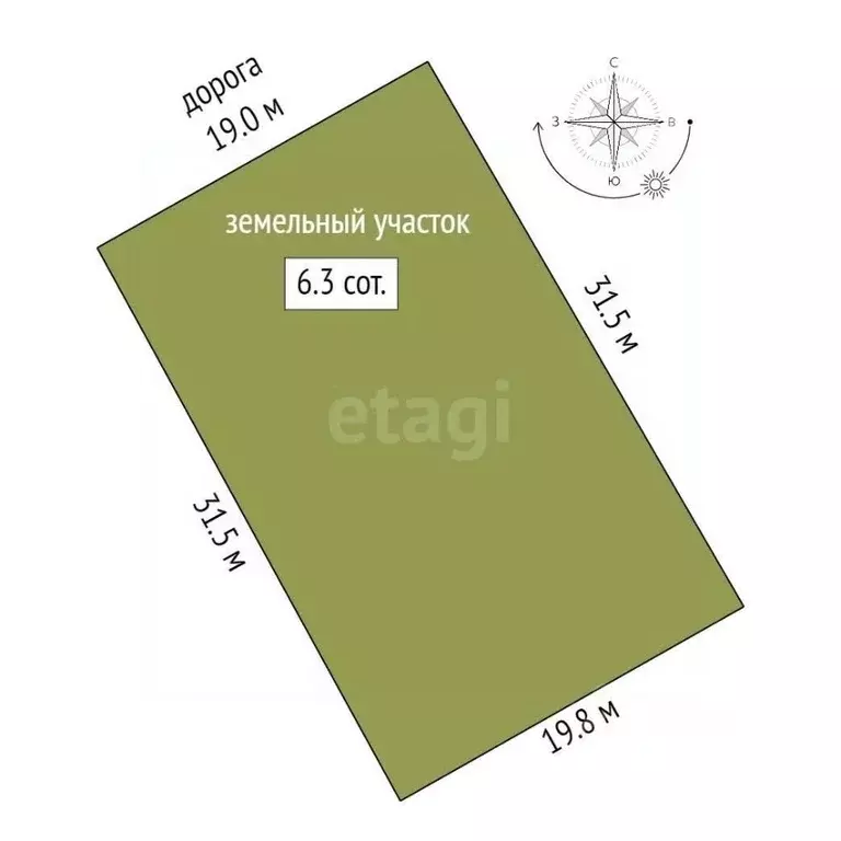 Участок в Ростовская область, Ростов-на-Дону ул. 4-я Турнирная (6.0 ... - Фото 1