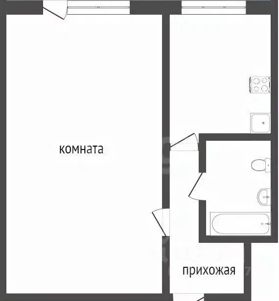 1-к кв. Севастополь ул. Маршала Геловани, 2 (29.9 м) - Фото 1