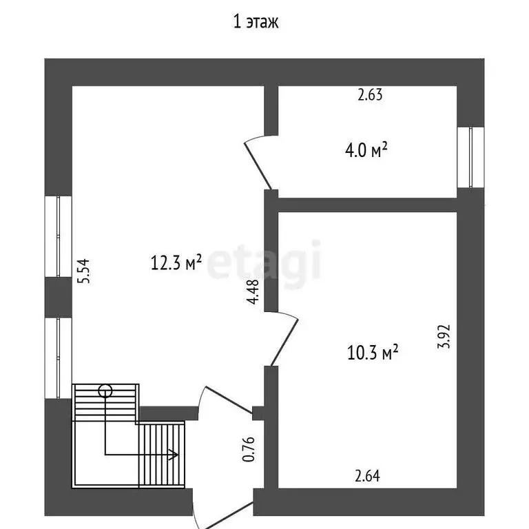Дом в Орджоникидзе, улица Ленина (57.9 м) - Фото 1