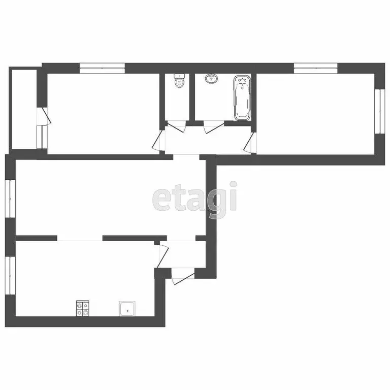 3-комнатная квартира: Краснодар, Московская улица, 59 (105.1 м) - Фото 0