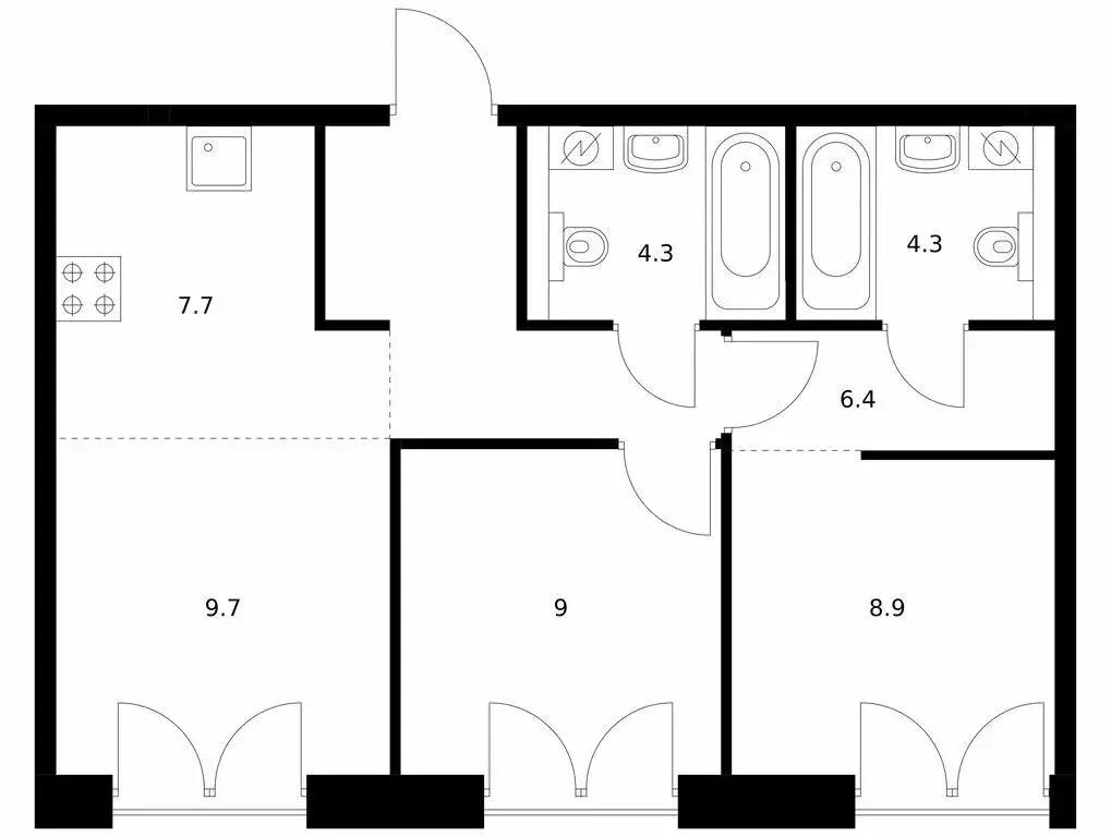 2-комнатная квартира: Санкт-Петербург, набережная Обводного канала, ... - Фото 1