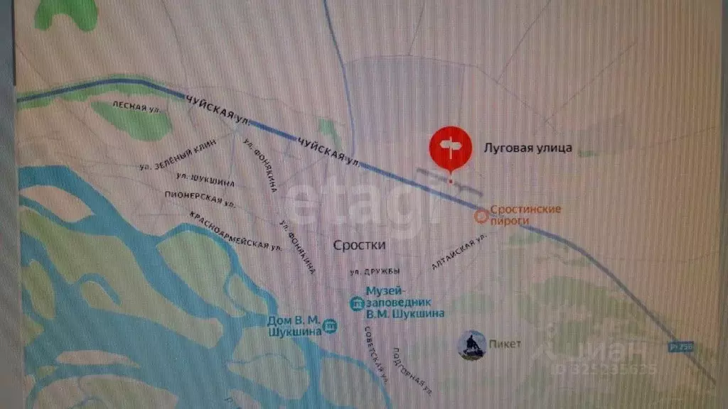 Дом в Алтайский край, Бийский район, с. Сростки Луговая ул., 10 (54 м) - Фото 2