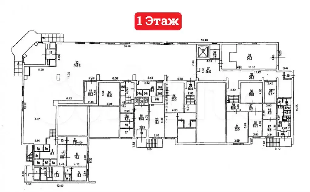 Аренда Помещения на Трифоновской - 770,0 м - Фото 0