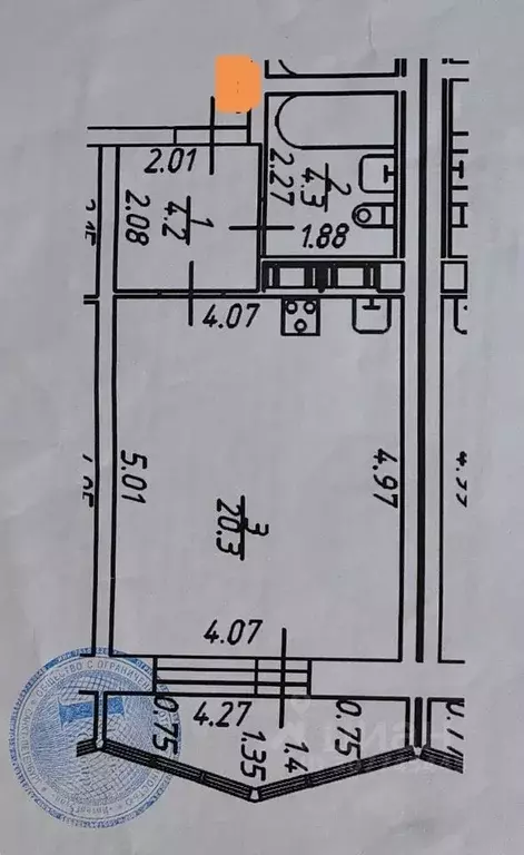 Студия Санкт-Петербург ул. Федора Котанова, 5к2 (30.0 м) - Фото 0