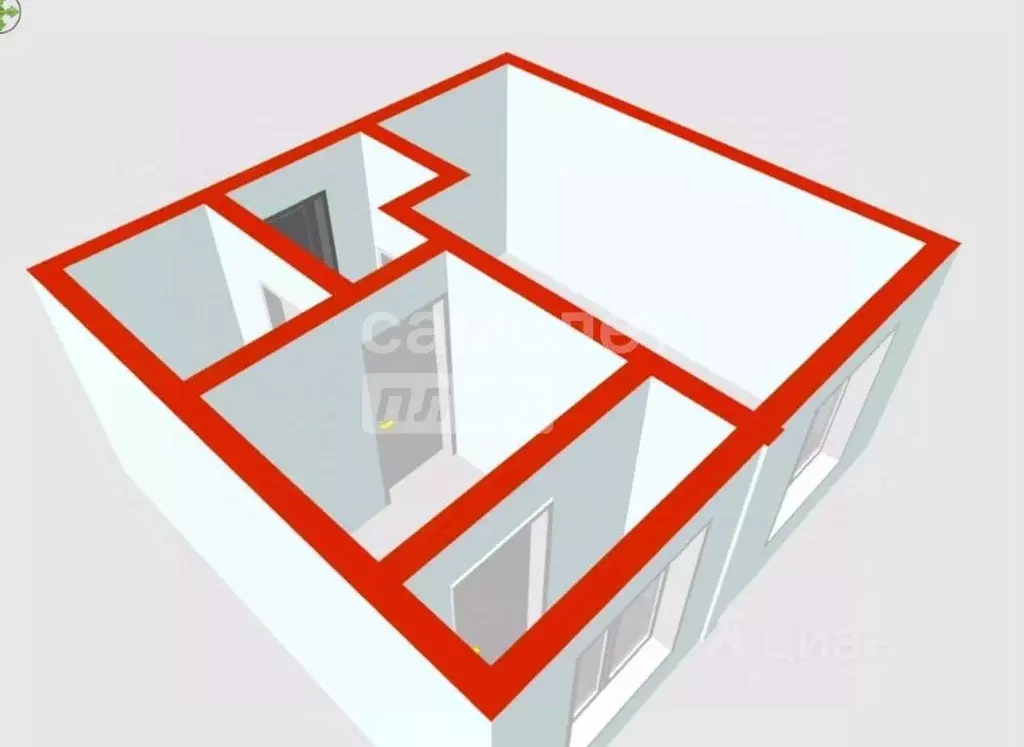 1-к кв. Пензенская область, Пенза ул. Циолковского, 16 (33.0 м) - Фото 2
