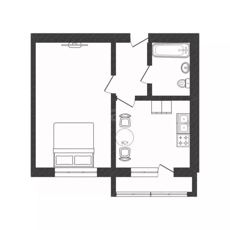 1-к кв. Смоленская область, Смоленск ул. Седова, 18 (41.0 м) - Фото 1