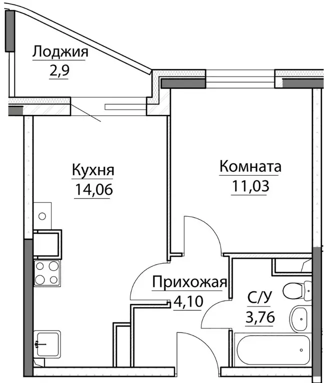 1-к кв. Ярославская область, Ярославский район, Заволжское с/пос, пос. ... - Фото 0