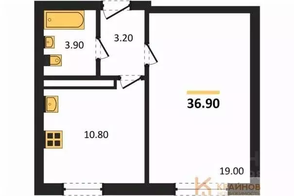 1-к кв. Воронежская область, Воронеж ул. Шидловского, 38 (36.9 м) - Фото 0