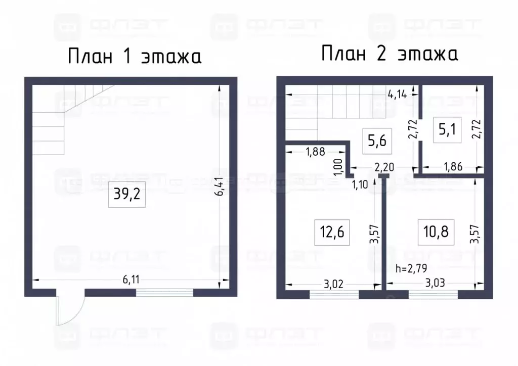 Таунхаус в Татарстан, Высокогорский район, д. Чернышевка ул. Яхина (71 ... - Фото 2