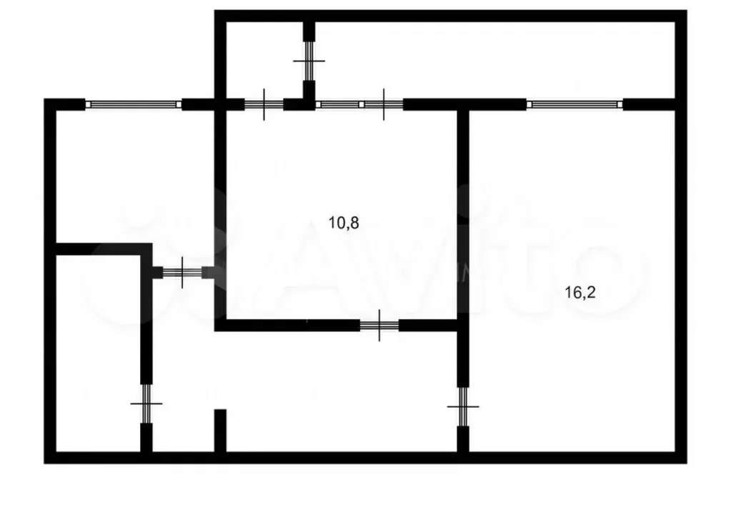 2-к. квартира, 44,5 м, 3/8 эт. - Фото 0