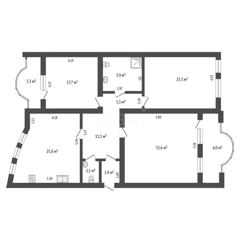 3-комнатная квартира: Самара, Ново-Садовая улица, 14А (127.5 м) - Фото 1