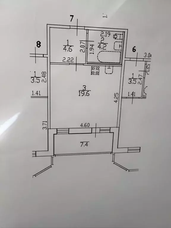 Студия Санкт-Петербург пос. Парголово, Заречная ул., 11к2 (32.0 м) - Фото 1