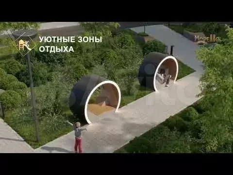 Апартаменты-студия, 40 м, 3/9 эт. - Фото 1