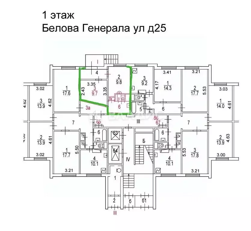 Помещение свободного назначения в Москва ул. Генерала Белова, 25 (30 ... - Фото 1