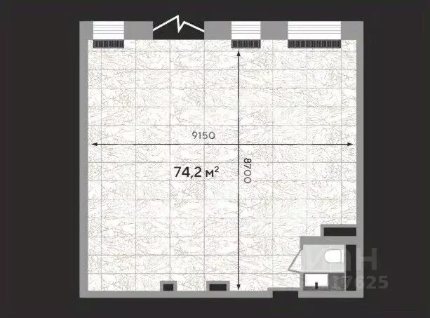 Торговая площадь в Москва Зорге 9 жилой комплекс, 9Ак6 (74 м) - Фото 2