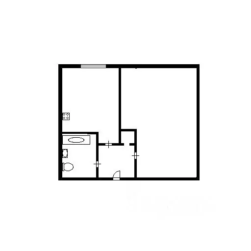 1-к кв. Новосибирская область, Новосибирск Дачная ул., 25/4 (30.0 м) - Фото 1