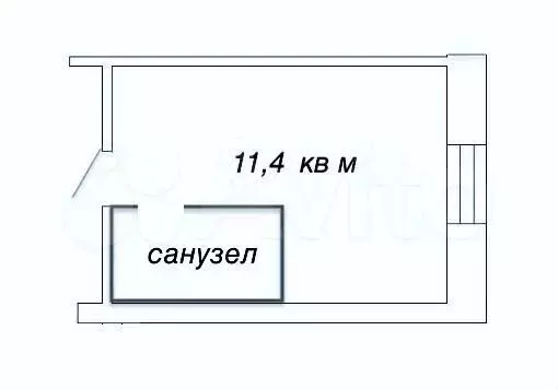 Квартира-студия, 11,5 м, 1/8 эт. - Фото 0