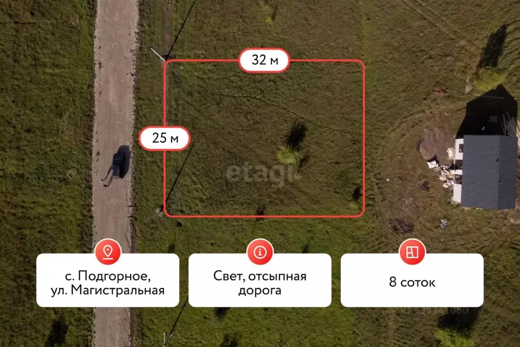 Участок в Алтай, Майминский район, с. Подгорное  (8.0 сот.) - Фото 1
