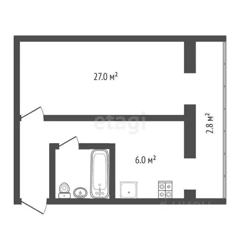 1-к кв. Крым, Ялта ул. Мисхорская, 1к1 (38.0 м) - Фото 1