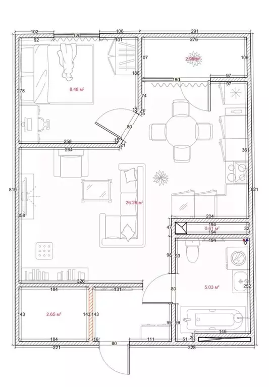 1-к кв. Самарская область, Самара Арцыбушевская ул., 33 (43.4 м) - Фото 1