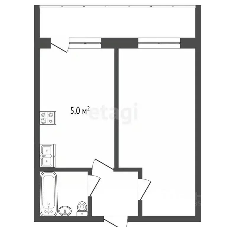 1-к кв. Алтайский край, Новоалтайск ул. Анатолия, 90 (37.0 м) - Фото 2