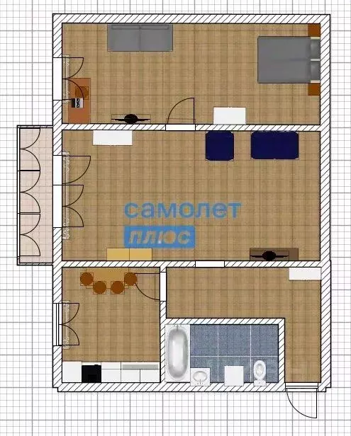 2-к кв. Алтайский край, Бийск Советская ул., 72 (45.0 м) - Фото 1