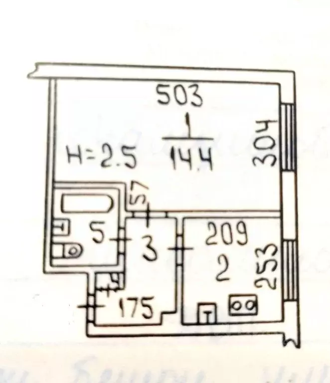 1-к кв. Волгоградская область, Волжский ул. Пушкина, 178 (26.2 м) - Фото 2