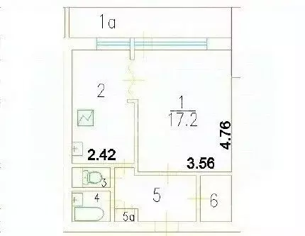 1-к кв. Москва Тарусская ул., 22К1 (38.8 м) - Фото 2
