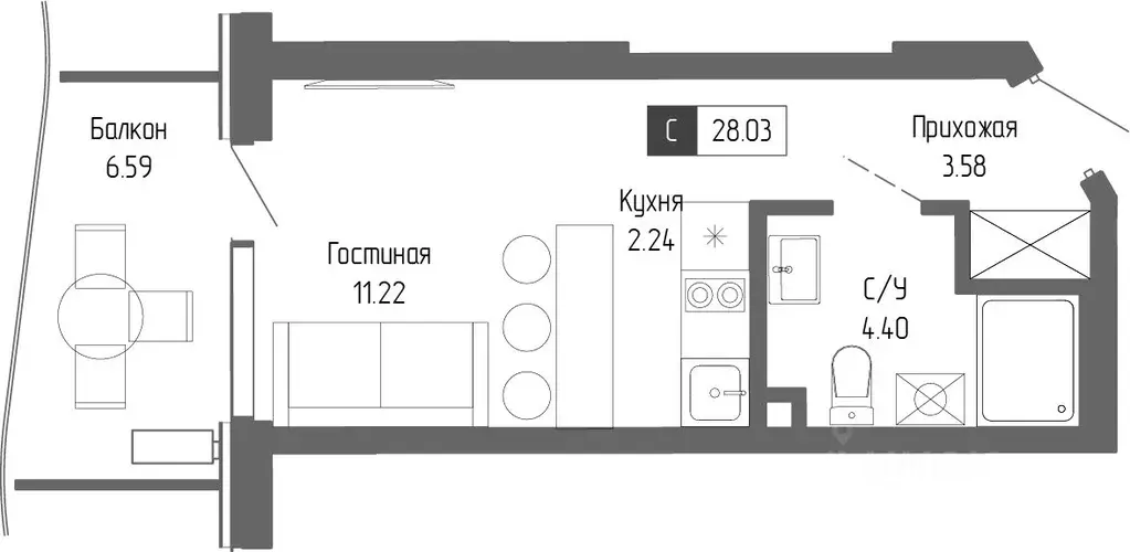 1-к кв. Крым, Алушта Профессорский Уголок мкр, Крымская Резиденция ... - Фото 0