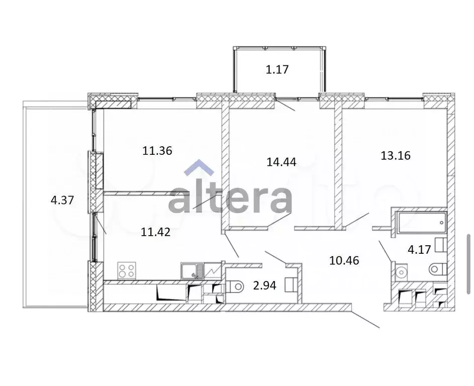 3-к. квартира, 75 м, 2/10 эт. - Фото 0