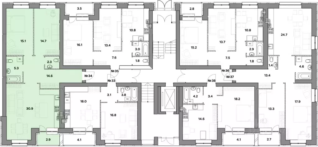 2-к кв. Ярославская область, Ярославль ул. Шевелюха, 124А (85.8 м) - Фото 2