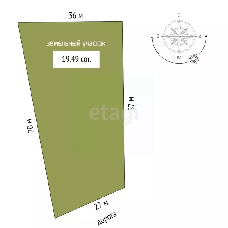 Участок в Крым, Черноморский район, с. Окуневка  (19.49 сот.) - Фото 1