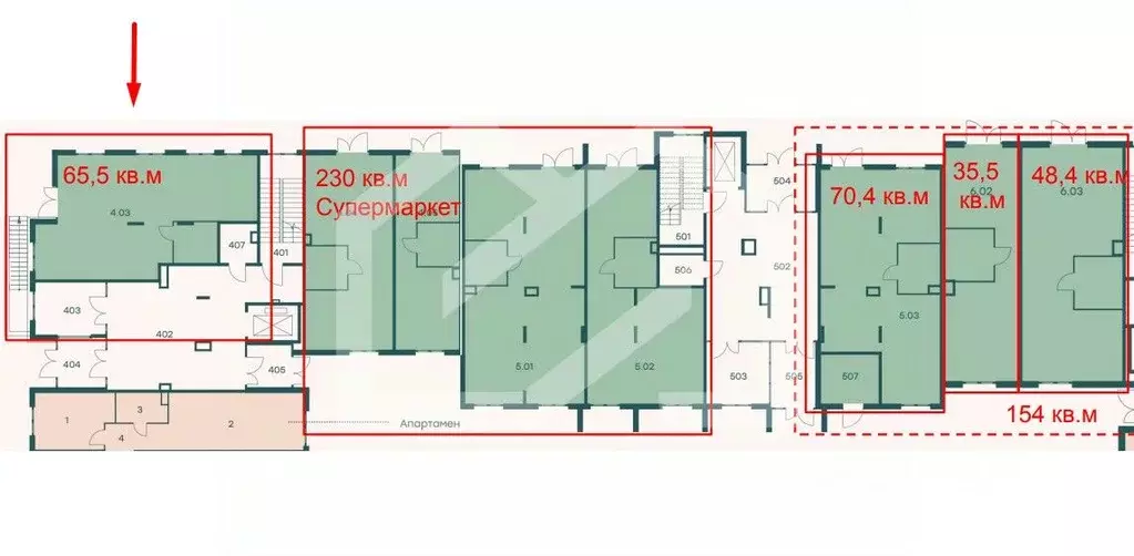 Торговая площадь в Московская область, Одинцовский городской округ, с. ... - Фото 2