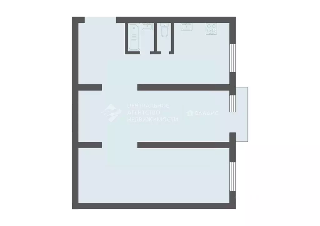 2-к кв. Рязанская область, Рязань ул. Крупской, 16к1 (52.8 м) - Фото 2