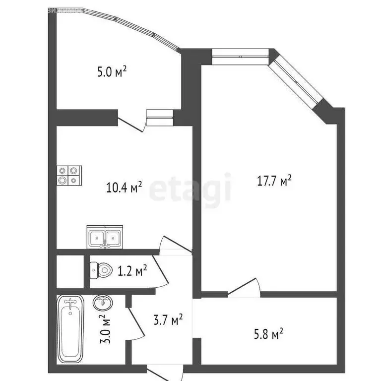 1-комнатная квартира: Москва, Ярославское шоссе, 124 (47 м) - Фото 0
