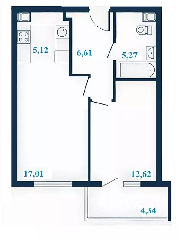2-к кв. Волгоградская область, Волгоград ул. Клары Цеткин, 1А (48.8 м) - Фото 1