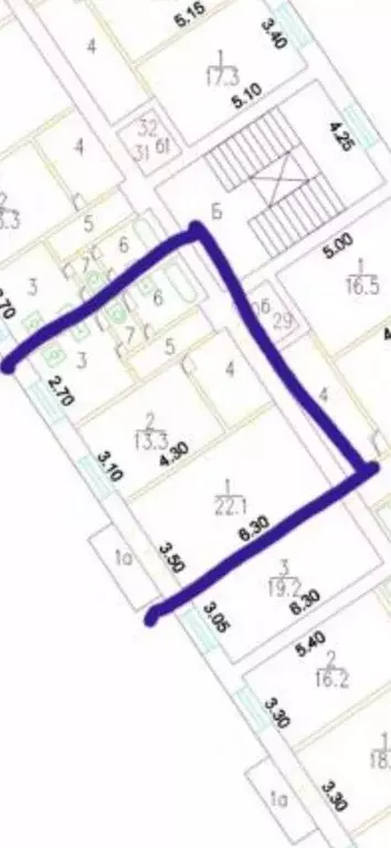 2-к кв. Москва ул. Можайский Вал, 6 (58.0 м) - Фото 2