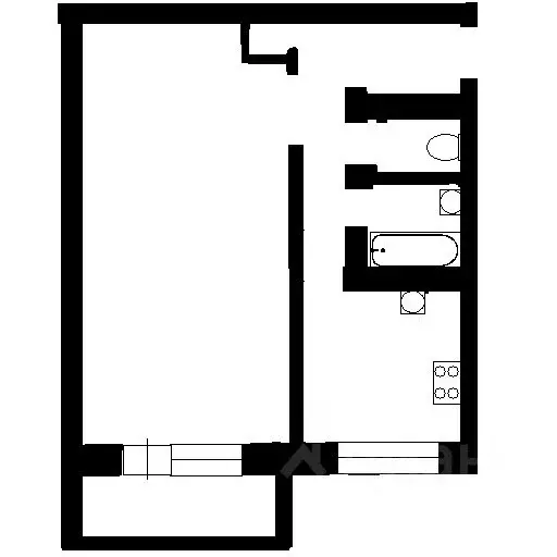 1-к кв. Санкт-Петербург ул. Орджоникидзе, 31К2 (31.3 м) - Фото 1