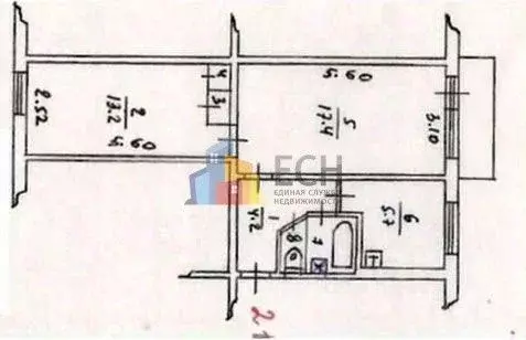2-к кв. Тульская область, Тула Мясново мкр, ул. Маршала Жукова, 18 ... - Фото 2