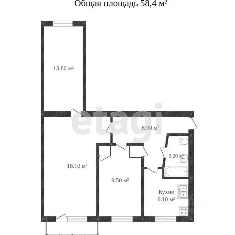 3-к кв. Ростовская область, Ростов-на-Дону Северный мкр, ул. Борко, ... - Фото 1