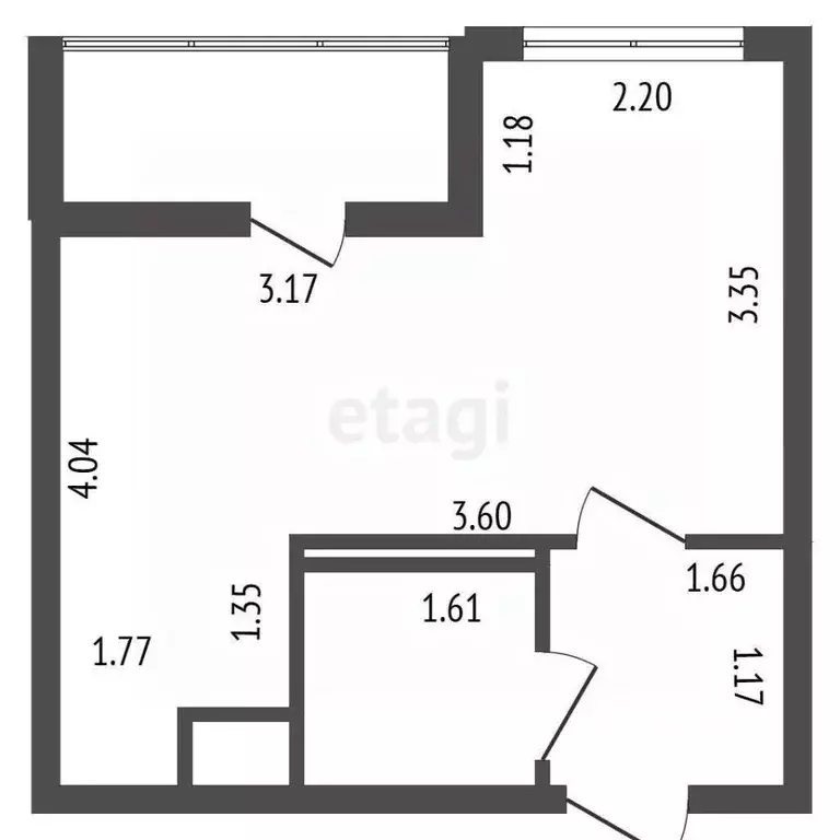 Студия Ленинградская область, Мурино Всеволожский район, ул. Шувалова, ... - Фото 2