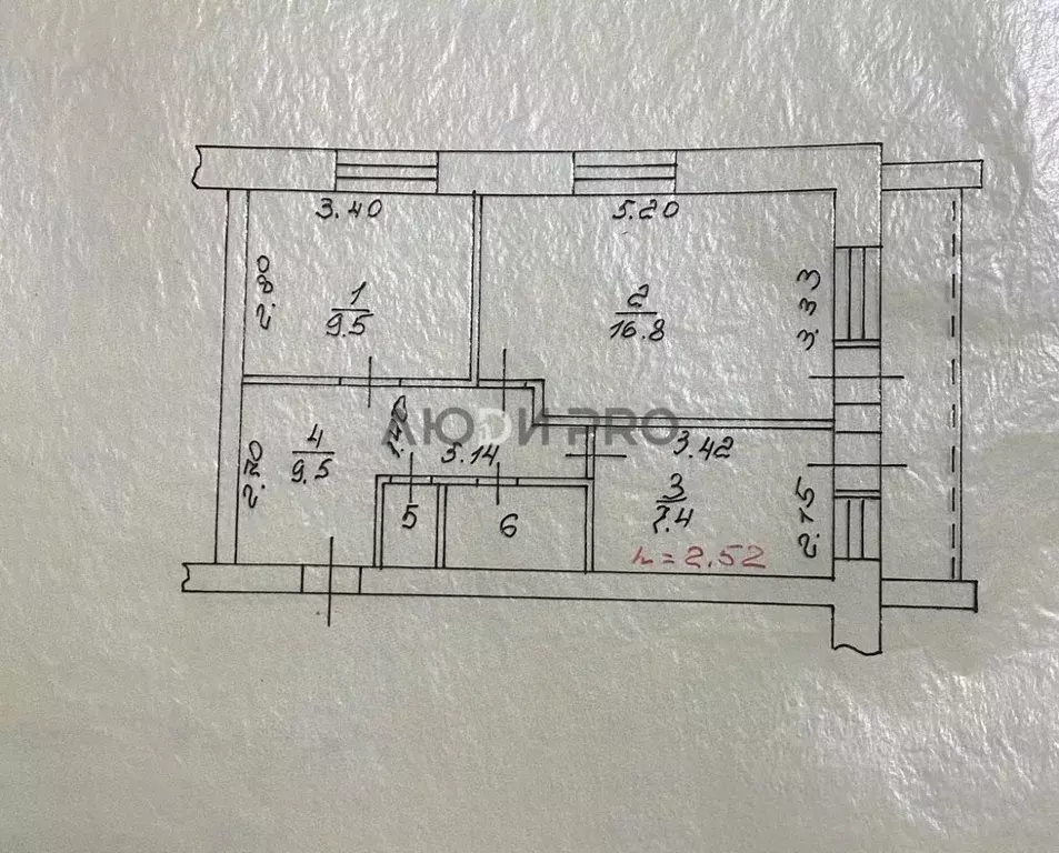 2-к кв. Кировская область, Юрья пгт ул. Кирова, 22 (46.9 м) - Фото 2