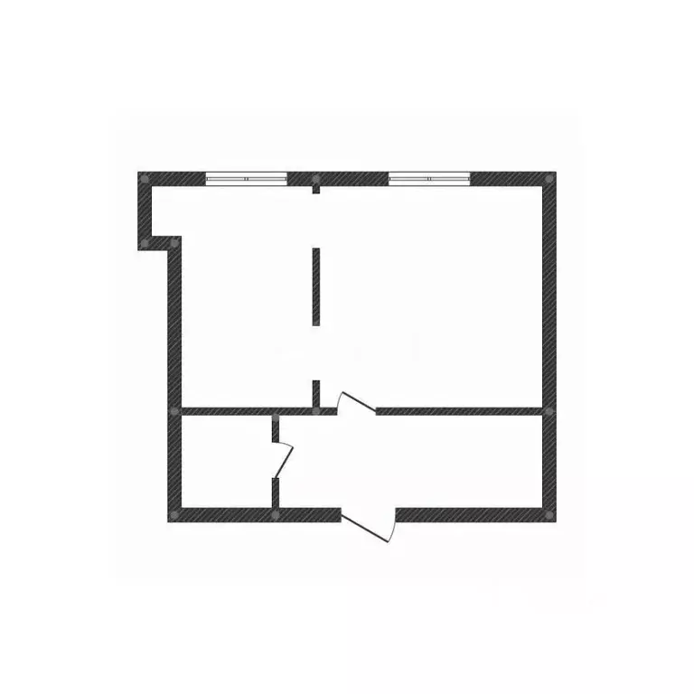 Студия Белгородская область, Белгород ул. Семейная, 33 (28.0 м) - Фото 2