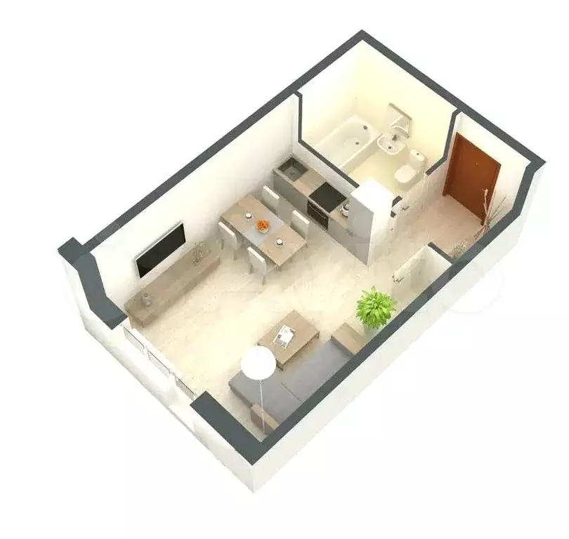 Квартира-студия, 10 м, 1/9 эт. - Фото 0