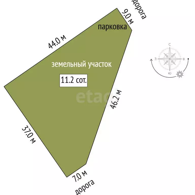 Участок в Тюменский муниципальный округ, село Гусево (12 м) - Фото 1